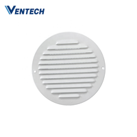 Grille d'aération invisible en aluminium Ventech avec moustiquaire pour hôtels et immeubles de bureaux