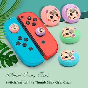 Leuke Controller Thumb Grip Cap Voor Nintendo Schakelaar Lite Joystick Knop Cover Roze Vreugde Con Knop Gevallen Schakelaar Accessoires