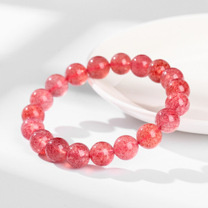 สร้อยข้อมือควอตซ์สตรอเบอร์รี่ธรรมชาติ - Product Image 3