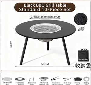 <b>Portable</b> Aluminum Folding Camping <b>Table</b> Outdoor Furniture Easy-Carrying Lightweight Design - Product Image 6