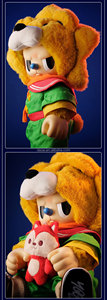 Juguete de Peluche de Oso Rebelde de Dibujos Animados Popular al por Mayor, Modelo de Decoración para el Hogar y el Dormitorio con el Príncipe Rebelde - Product Image 4