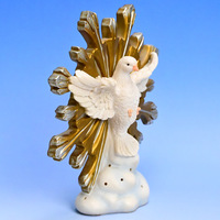 Statue de la Paix Colombe Blanche en Résine, Artisanat Religieux et Culturel, Ornement de Noël, Approvisionnement Exclusif Transfrontalier