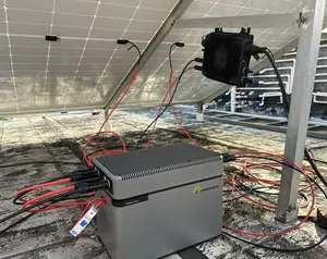 Inverter tenaga surya balkon pintar, steker dan bermain 800w mikro 1600W Pvhub plus 2kWh baterai taman rumah pabrik tenaga surya