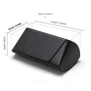 Estuche para Gafas de Sol Extra Grande Personalizado con Logotipo, Caja de Gafas Negra de PU de Gran Tamaño - Product Image 4