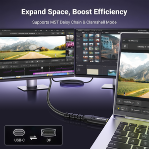 <span class=keywords><strong>Cable</strong></span> USB C DisplayPort de alta calidad, <span class=keywords><strong>cable</strong></span> trenzado bidireccional de 16K para proyector de teléfono móvil portátil, <span class=keywords><strong>Cable</strong></span> 8K 60Hz DP tipo C - Product Image 4