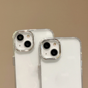 Custodia trasparente per telefono per <span class=keywords><strong>iPhone</strong></span> <span class=keywords><strong>11</strong></span> 12 13 14 15 16 Custodia personalizzata adatta per la stampa di Logo con anello per fotocamera rimovibile - Product Image 6