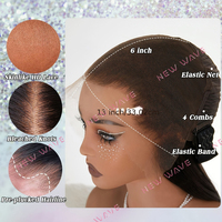 Perruque Lace Front en Cheveux Humains Vierges, Dentelle HD Transparente 13X6, Densité 200, Ondulation Naturelle, 14-30 Pouces, pour Femmes Noires