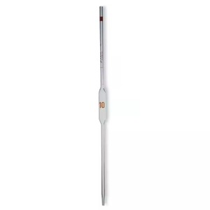 Pipette volumétrique de laboratoire 4 ml en verre borosilicaté transparent avec graduation simple et haute précision - Product Image 2