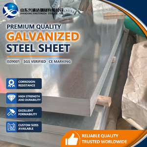Placa de Acero Galvanizado por Inmersión en Caliente Tipo B CS Z30 0.50mm 1219mm ASTM A653 para Construcción Industrial - Product Image 1