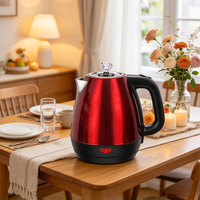 Bouilloire électrique sans fil à pulvérisation de couleur, nouveau design, acier inoxydable de haute qualité, grande capacité pour usage domestique et hôtelier