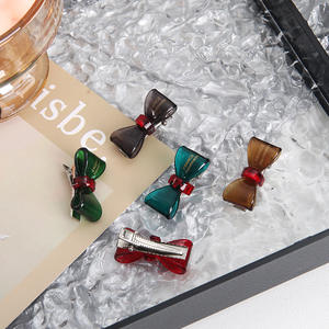 Nuovo arrivo Francia stile carino fiocco colorato acetato mini fiocco accessori per capelli per ragazza regalo di San Valentino - Product Image 3