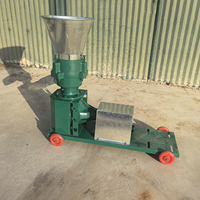 Nueva Máquina para Hacer Pellets de Alimento para Aves de Corral y Ganado, Alta Productividad, 220V, Uso Agrícola, Capacidad de 200kg/h, Maíz/Trigo, Pellets de 4-6mm