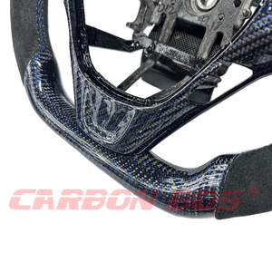 Werks-Bestseller Lenkrad aus perforiertem Leder aus Kohle faser für Hyundai Genesis Coupé-Lenkrad kann angepasst werden - Product Image 3