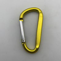 Mousqueton en aluminium pour sac à dos, camping, randonnée, porte-clés en D, clip de verrouillage, boucle de fixation