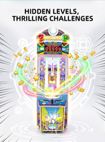 FUNSPACE Magic Drop Skill Game, Machine de jeu d'échange de tickets, Machine d'arcade à monnayeur pour attraper des balles colorées