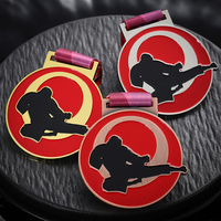 Médailles de haute qualité plaquées or, argent et cuivre, médailles de Jiu Jitsu en émail, fabricants de médailles sportives personnalisées, médailles de Taekwondo en alliage de zinc