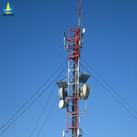 Torre Arriostrada de Hierro para Telecomunicaciones 5G con Antena de Radio WiFi ISP a Precio de Venta