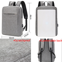 Sac à dos pour ordinateur portable antivol intelligent, imperméable, avec port USB, design à compartiments, léger, en nylon, unisexe, pour usage professionnel