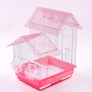 กรงนกกลางแจ้งขนาดเล็กทรงสี่เหลี่ยม โครงเหล็กและพลาสติก ปิดด้วยระบบกด พร้อมดีไซน์ระบายอากาศเป็นมิตรกับสิ่งแวดล้อม - Product Image 1