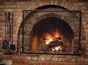Modern Metal Fireplace Fireside <strong>Screen</strong> <strong>Fire</strong> Spark <strong>Guard</strong> Fireplace <strong>Fire</strong> Pit <strong>Screen</strong> - Product Image 3