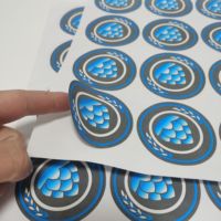 Autocollants en vinyle adhésif imperméables personnalisés de haute qualité pour gobelets, bouteilles, shampooings et gels douche