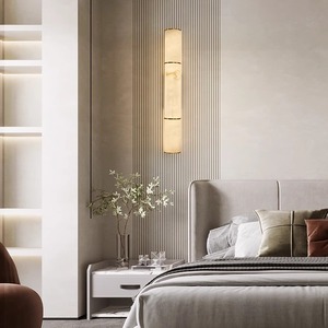 Lámpara de pared LED de lujo Simple y moderna, todo cobre, pasillo, restaurante, baño, dormitorio, lámparas de pared de noche <span class=keywords><strong>para</strong></span> habitación de Hotel, sala de estar - Product Image 3