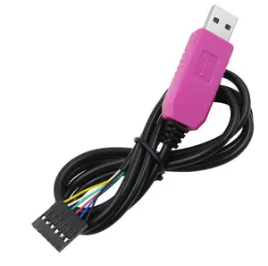 Pl2303 hxd 6pin usb ttl rs232 cabo conversor, cabo serial pro compatível win xp/vista/7/8/8.1/android otg