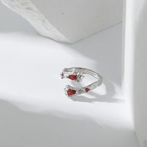 WuQie-Anillo de plata de primera ley con forma de León para mujer, sortija, plata esterlina, Circonia cúbica, zirconia, circonita, zirconita, diseño creativo - Product Image 4