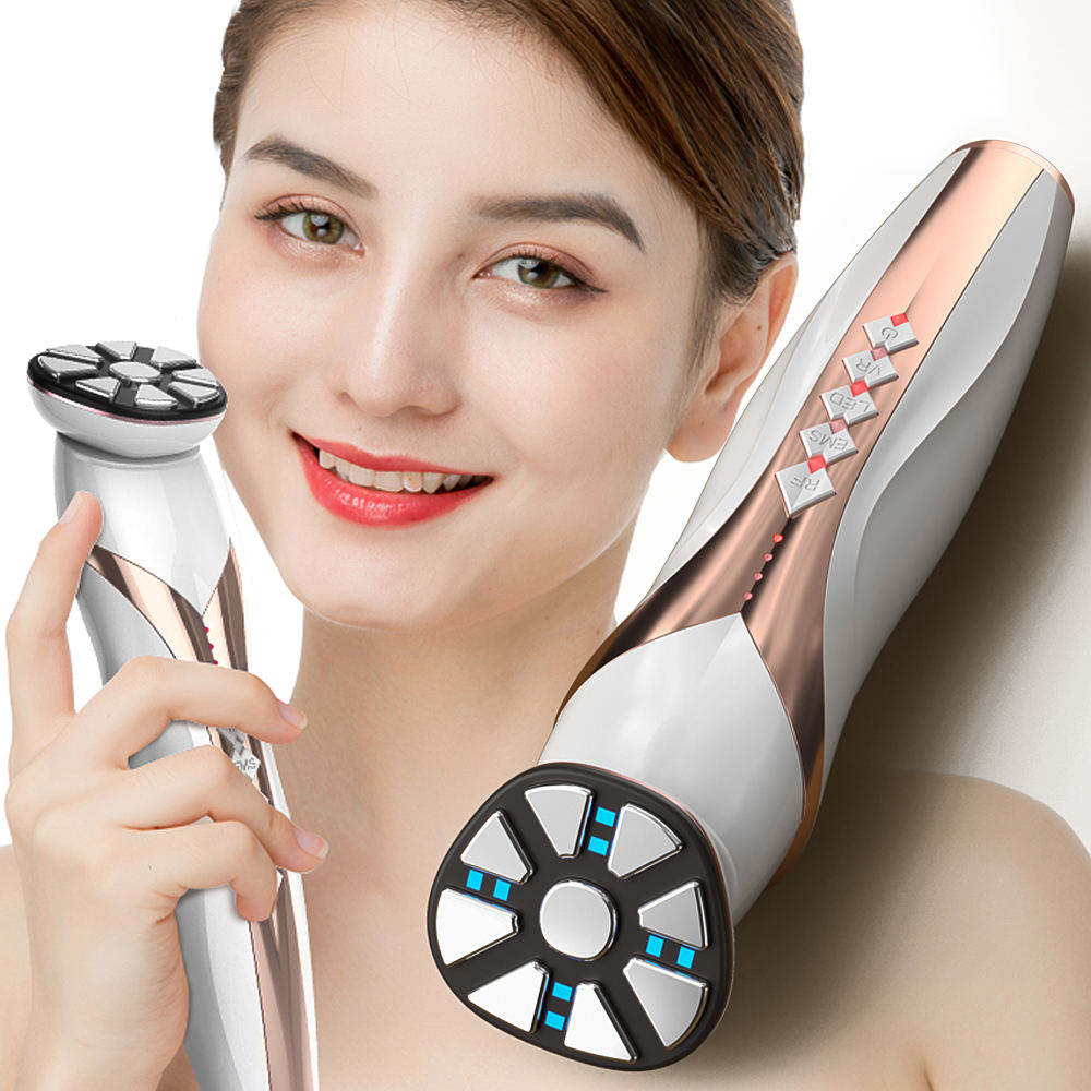 OEM ems rf skin tightening Led light therapy facial device beauty device ems skin tightening facial massage machine equipment