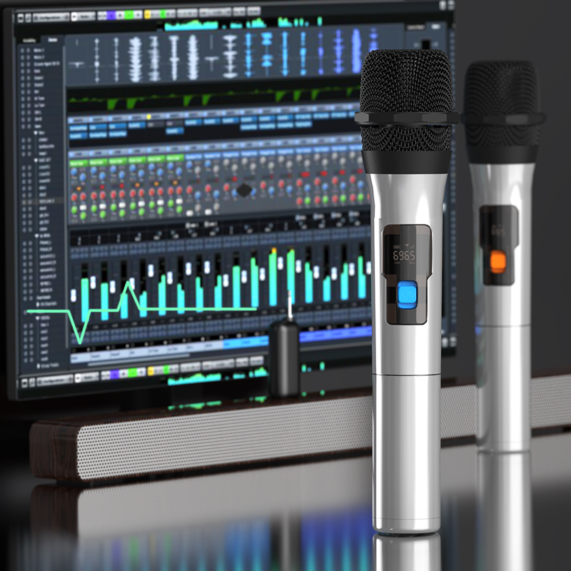 Портативный микрофон с большим радиусом действия, портативный динамик, Музыкальный Микрофон для караоке для церкви