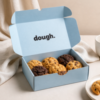 Boîte d'emballage en carton ondulé personnalisée pour boulangerie, boîte en papier de qualité alimentaire pour biscuits, gâteaux, beignets, à emporter avec logo