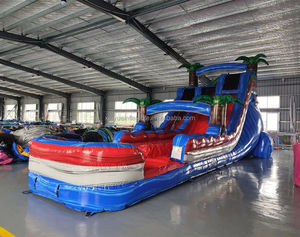 Tobogán Acuático Inflable Comercial y <span class=keywords><strong>Piscina</strong></span> de Agua de 8x4m para Adultos y Niños, para Uso en Patio Trasero o Parque de Trampolines Xinyue - Product Image 1