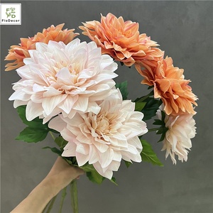 Nouveauté Automne 2025 – Fleurs de <span class=keywords><strong>Dahlia</strong></span> Grandes Tailles Effet Réel <span class=keywords><strong>Café</strong></span> au Lait 15cm – Décoration de Mariage et Arrangement de Table de Haute Qualité - Product Image 3
