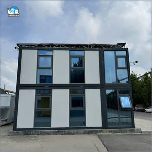 Оптовая продажа, производство Китай, современный домашний портативный сборный передвижной дом, плоский контейнер, стеклянный занавес, настенный контейнер, дом - Product Image 4