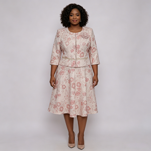 Conjuntos de vestidos y trajes de talla grande de la boutique de moda Geenlinm para mujeres, ideales para la iglesia. - Product Image 4