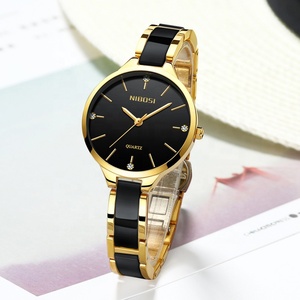 NIBOSI 2330 <span class=keywords><strong>Orologi</strong></span> da Donna di Lusso con Diamanti, Eleganti <span class=keywords><strong>Orologi</strong></span> <span class=keywords><strong>Femminili</strong></span> in Ceramica, Orologio al Quarzo Semplice per Donna, Dropshipping - Product Image 4