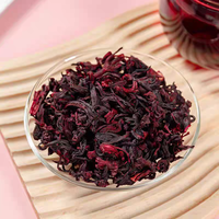 Huaran Premium Fragments de fleurs d'hibiscus séchées Tisane saine sucrée et acidulée en abondance