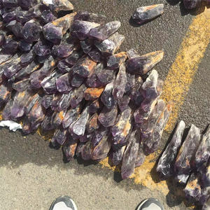 Hohe Qualität Erstaunlich Großer Amethyst Roh punkt Roh lila Amethyst Drachen zahn Zauberstab Punkte Zähne - Product Image 6