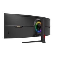 Monitor de Pantalla Ancha Curvo de 49 Pulgadas, 5K, Brillante, 120Hz, con Altavoz, Transporte Rápido, Venta al Por Mayor