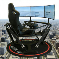 Plataforma de Movimiento de Simulación de Vuelo 6DOF Personalizada al por Mayor, Compatible con el Software Simhub Flypt, Equipo de Experiencia de Vuelo VR
