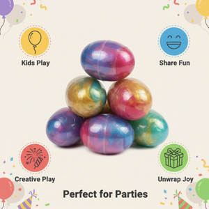 Kit de slime en forme d'œuf, slime non toxique, doux, sensoriel, éducatif, bricolage, cadeaux de fête, cadeaux de Pâques, 4 couleurs de slime pour enfants - Product Image 5