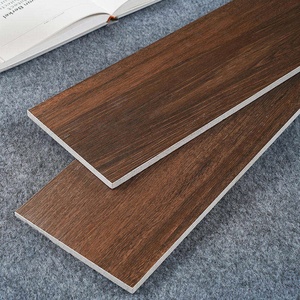 Gạch gốm trong nhà trông giống như gỗ tếch hiệu ứng 150x900 hạt dẻ sứ gạch gỗ cho sàn - Product Image 1