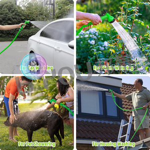 Tùy chỉnh trọng lượng nhẹ vườn vòi nước 25/50/75/100ft mở rộng 3x linh hoạt Polyester với 7 vòi phun chức năng - Product Image 6