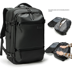 Unisex Multi-Functional Travel Computer <b>Backpack</b> Oxford Polyester 36-<b>55L</b> Capacity Release Air Bag Zipper Closure Waterproof - Product Image 6