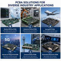 Servicio Integral de Fabricación de PCB de Control Industrial Personalizado, Ensamblaje de PCBA, Lista de Materiales, Requiere Archivos Gerber