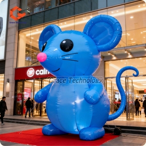Modèle de <span class=keywords><strong>rat</strong></span> gonflable géant de souris gonflable de dessin animé pour la décoration publicitaire - Product Image 4