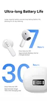 Earbuds TWS Nirkabel IB211 Tipe In-Ear dengan Kotak Pengisian Daya Tipe C, Mikrofon, Peredam Kebisingan AI, Warna Hitam, untuk Android dan iOS