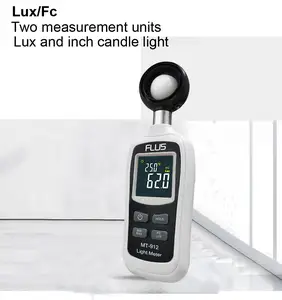 Lux Meter Digital, Alat Pengukur Cahaya Mini Akurasi Tinggi Peralatan Pengujian Lingkungan Tipe Iluminometer Genggam