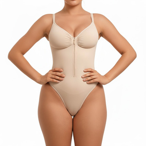 Body Modellante a Vita Alta <span class=keywords><strong>in</strong></span> Nylon Sottile con Regolazione, Effetto Push-Up per Glutei, Pezzo Unico per Donna - Product Image 4