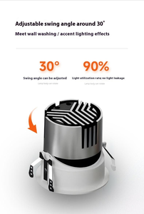 תאורת לד שקועה איכותית 6W 10W 15W טויה, מסגרת אלומיניום ללא מסגרת, לתקרה, לבית - Product Image 4